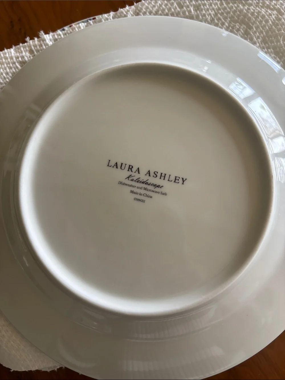 Laura Ashley Light Blue Floral Dessert Plates - Set of 6